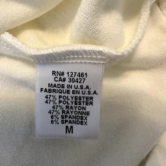 Wildfox Sweater Ski List Winter Pullover Lightweight Crew Neck White Medium NWT - Picture 4 of 5